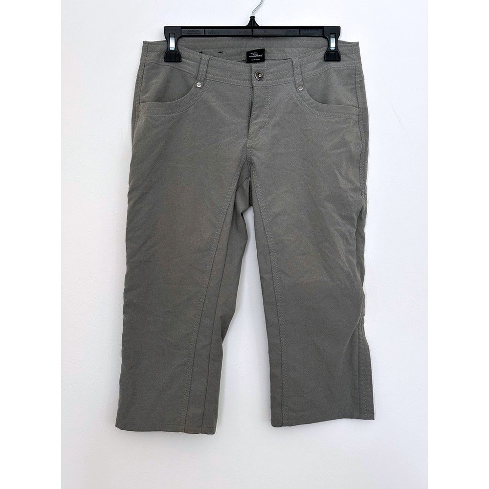 KUHL Trekr Capri Gray Hiking Pants Women 6 Cropped Utility Travel Active 6236